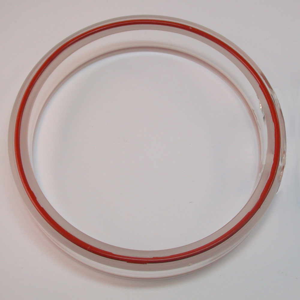 Mittelring ohne Auslaufstutzen aus Glas