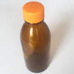 Narrow neck sample bottle brown