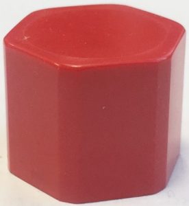 Schraubkappe rot mit Gewinde HS6-19