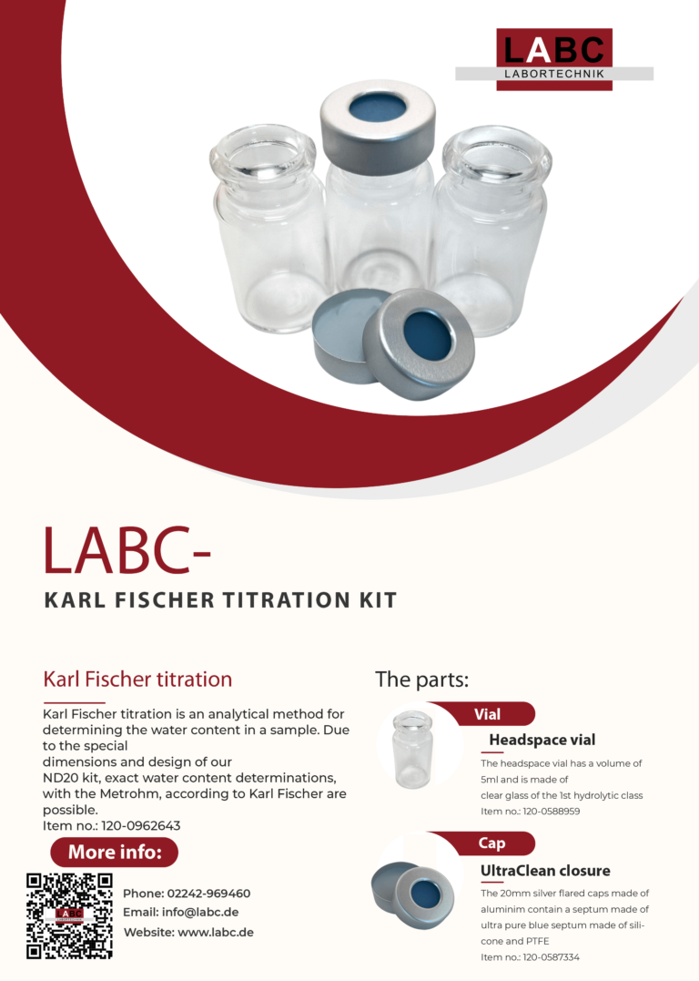 Flyer Karl Fischer Titration Kit