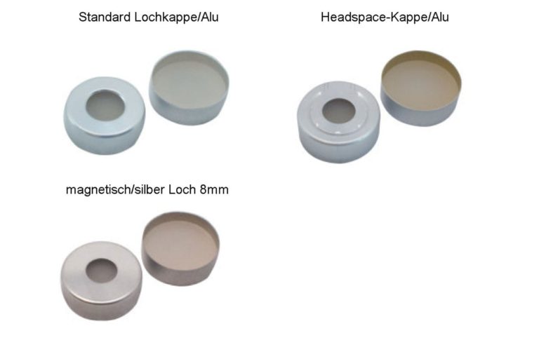 ND20 Alu Bördelkappe - Silikon / PTFE HT-Qualität