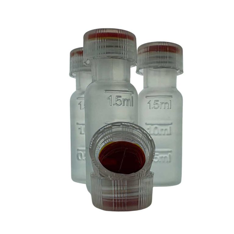 ND9 PFASfree PP-Gewindeverschluss Silikon rot/Polyimid orange geschlitzt