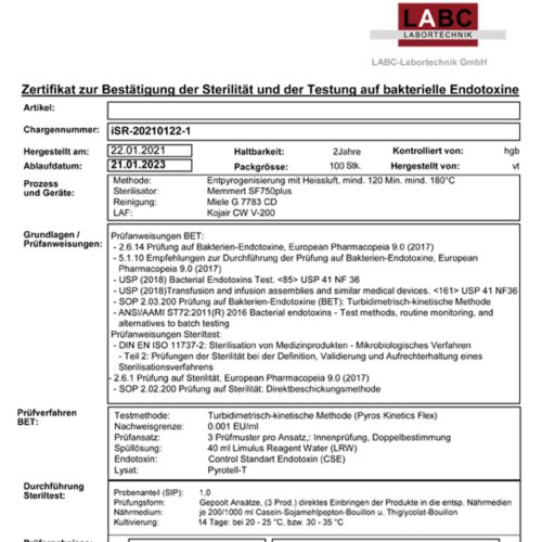 202308_vorlage-zertifikat pyrogenfrei Zertifikat